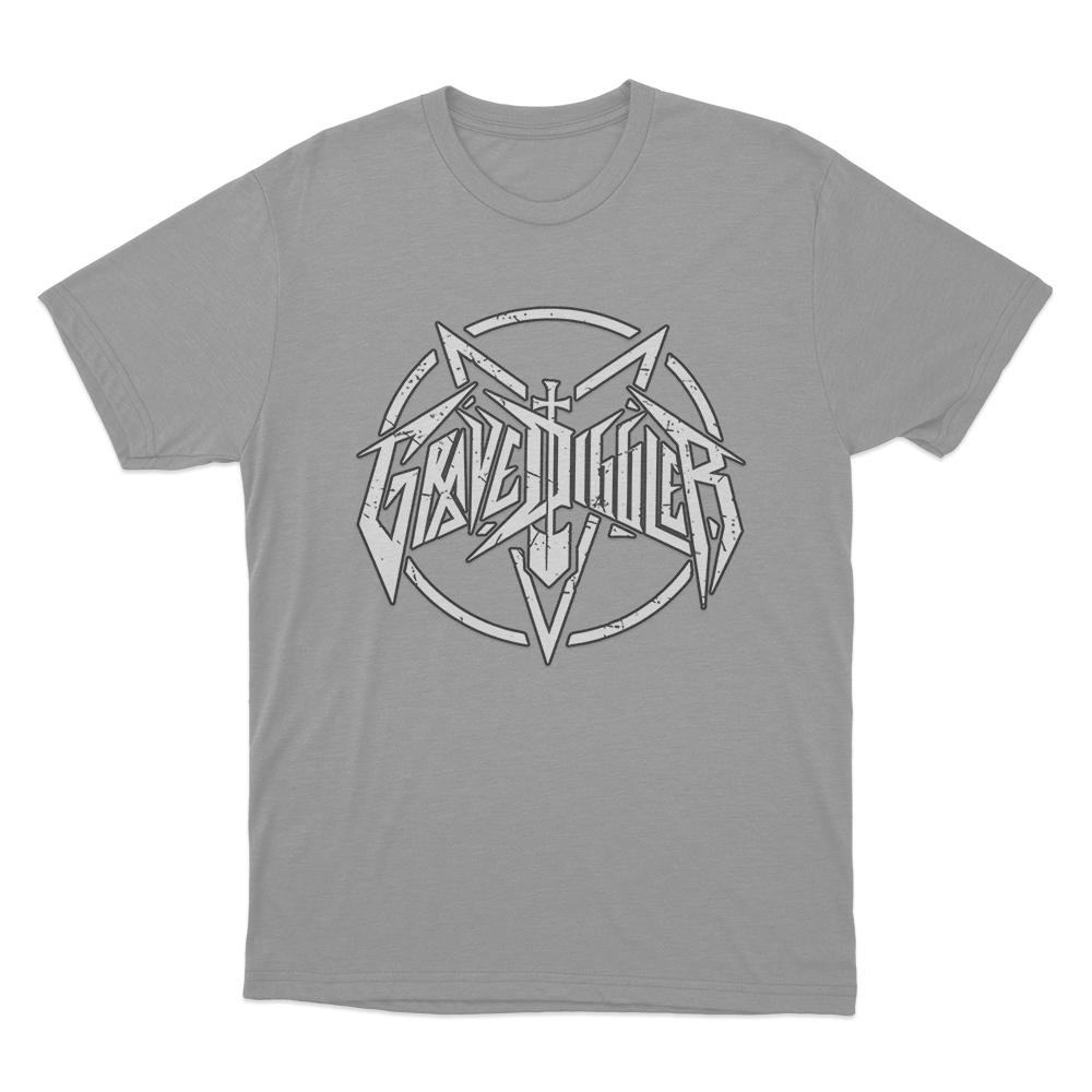 Grave Diggler T Shirt Grey Grave Diggler T Shirt Grey