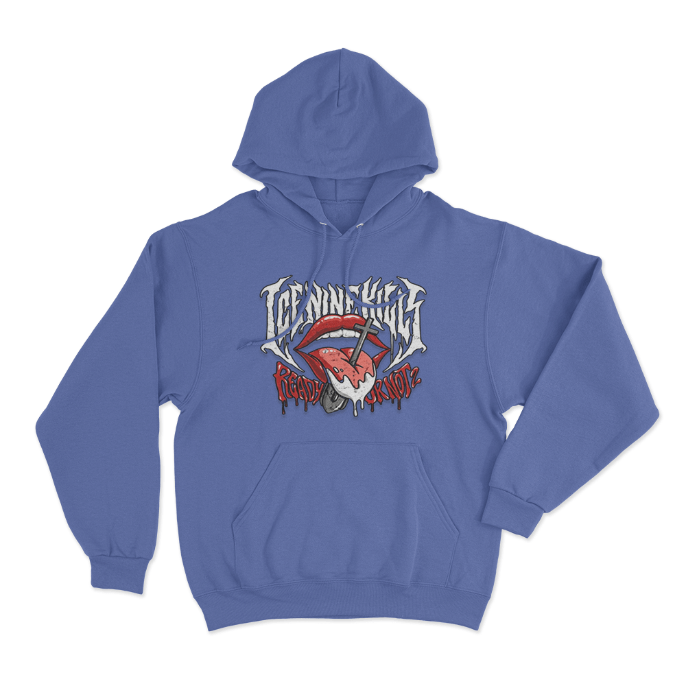 Tongue Shovel Unisex Hoodie Blue Tongue Shovel Unisex Hoodie Blue